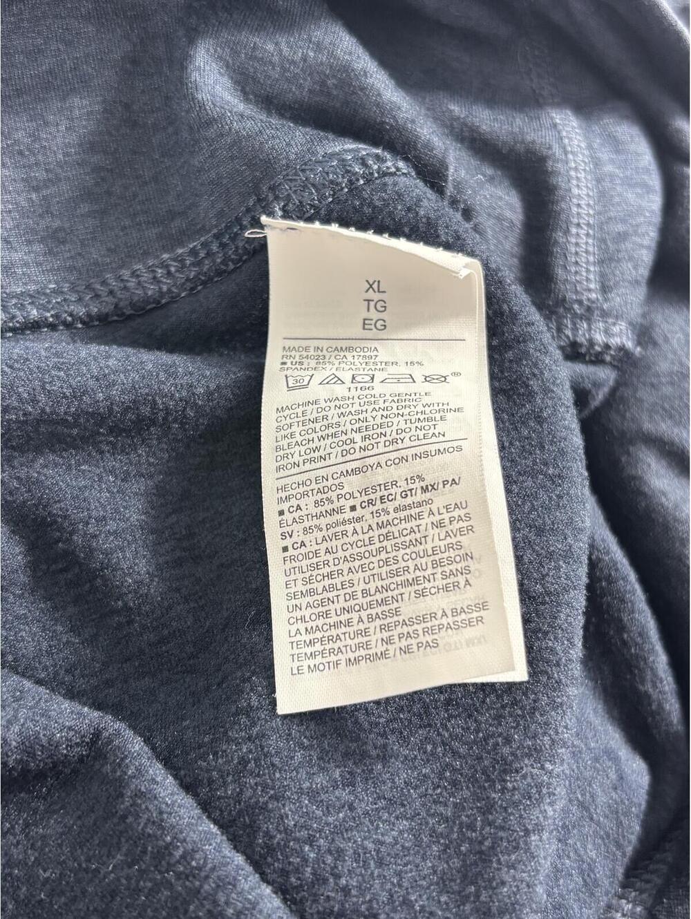 Old Navy Women's Extra High-Waisted CloudComfy 7/8 Blue Leggings Size XL - Picture 4 of 7